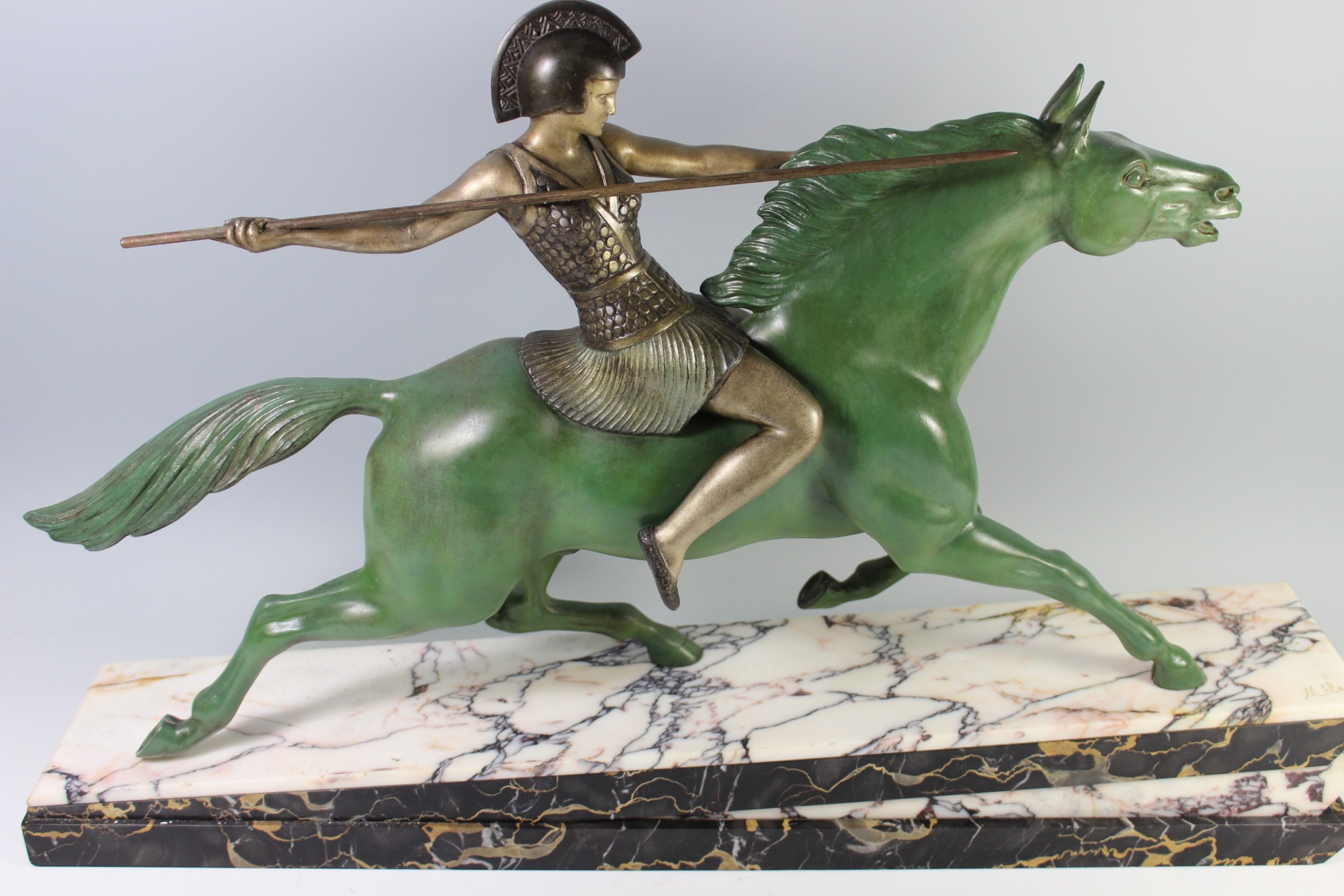 art deco female statues