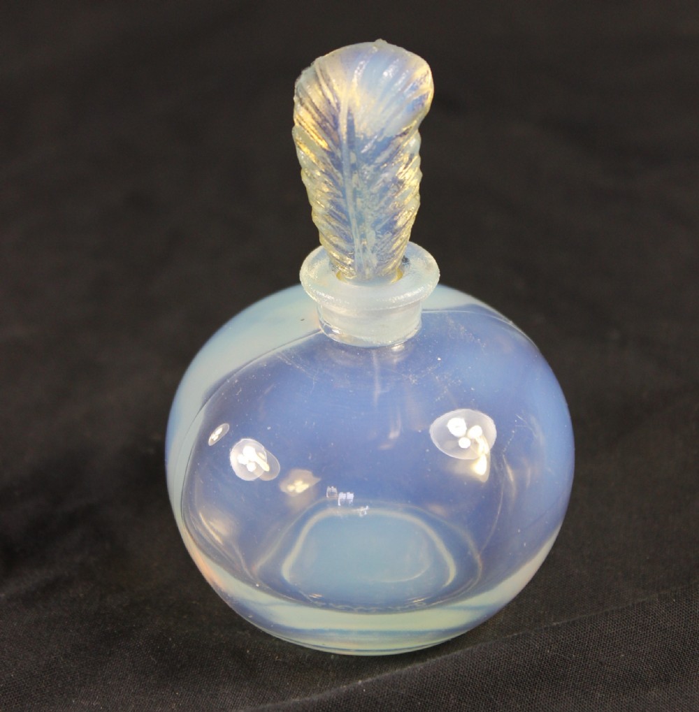 sabino french art deco opalescent perfume bottle c1930s