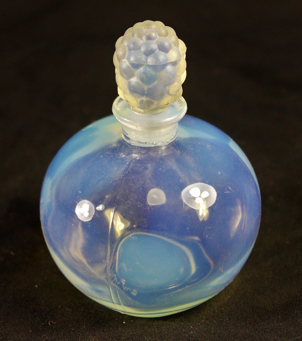 sabino french art deco opalescent perfume bottle c1930s