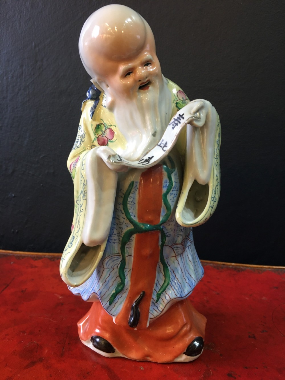 republican period 19111949 famille rose shoulao god of longevity early c20th